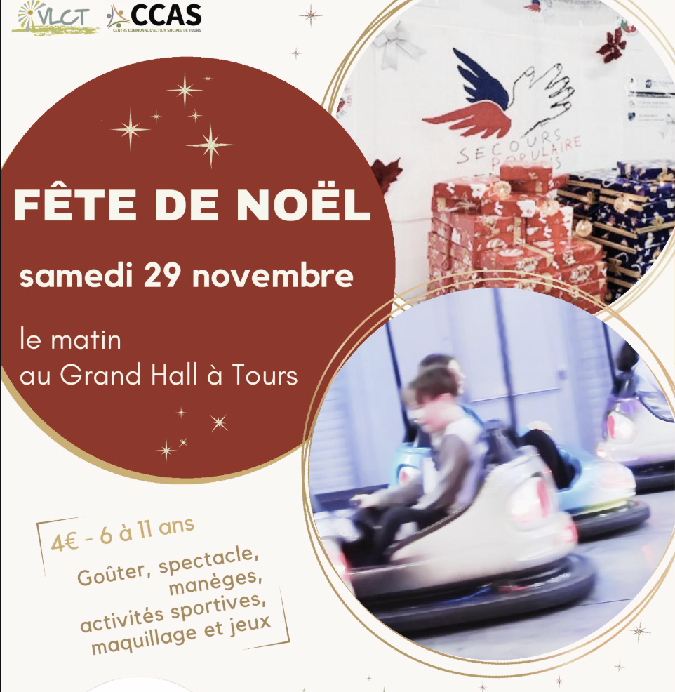 Fete de Noel du secours populaire à Tours