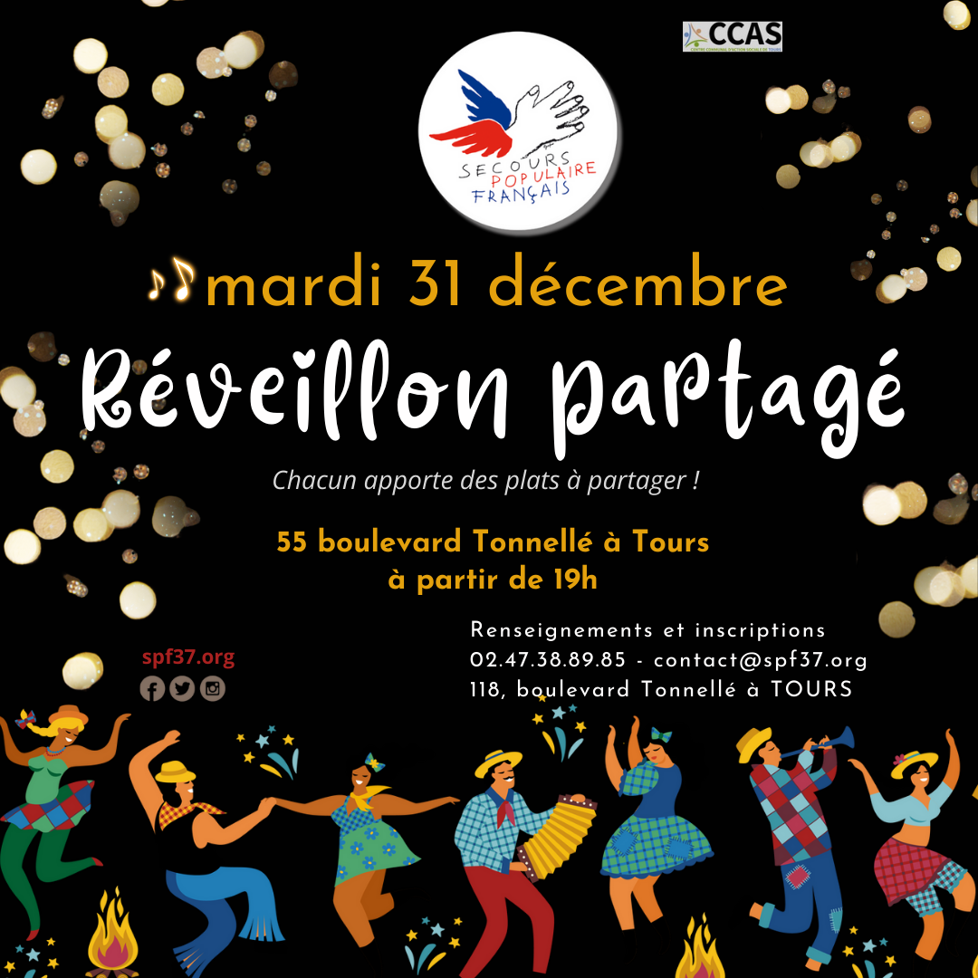 Reveillon partéagé Tours SPF37