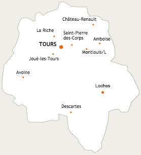 Carte Indre-et-Loire